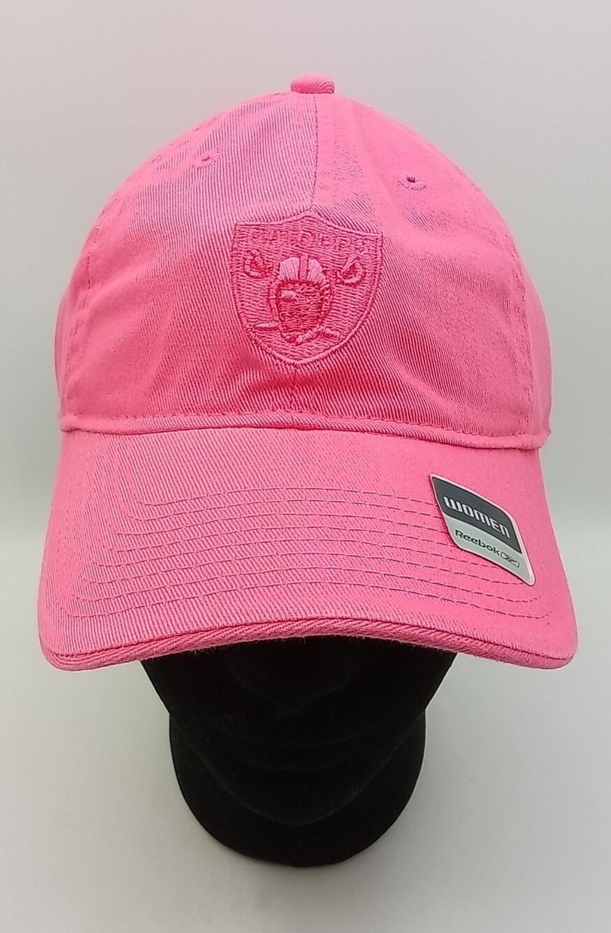 Las Vegas Raiders NFL Reebok Women's pink Cap Adjustable